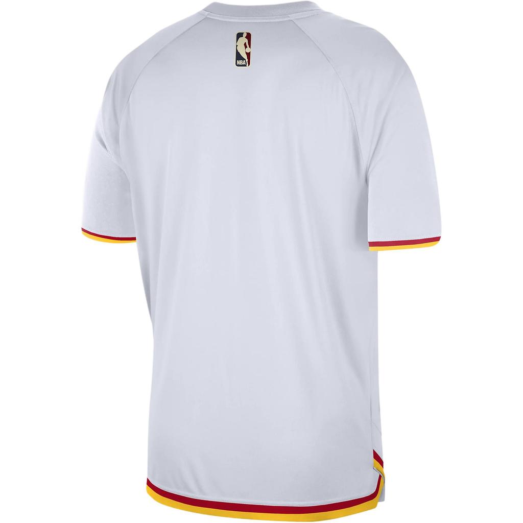 Nike Dri-Fit Nba Golden State Warriors Hardwood Classics Crew Neck Sweat-Wicking Short Sleeve T-Shirt Men T-Shirts White FZ0141-100