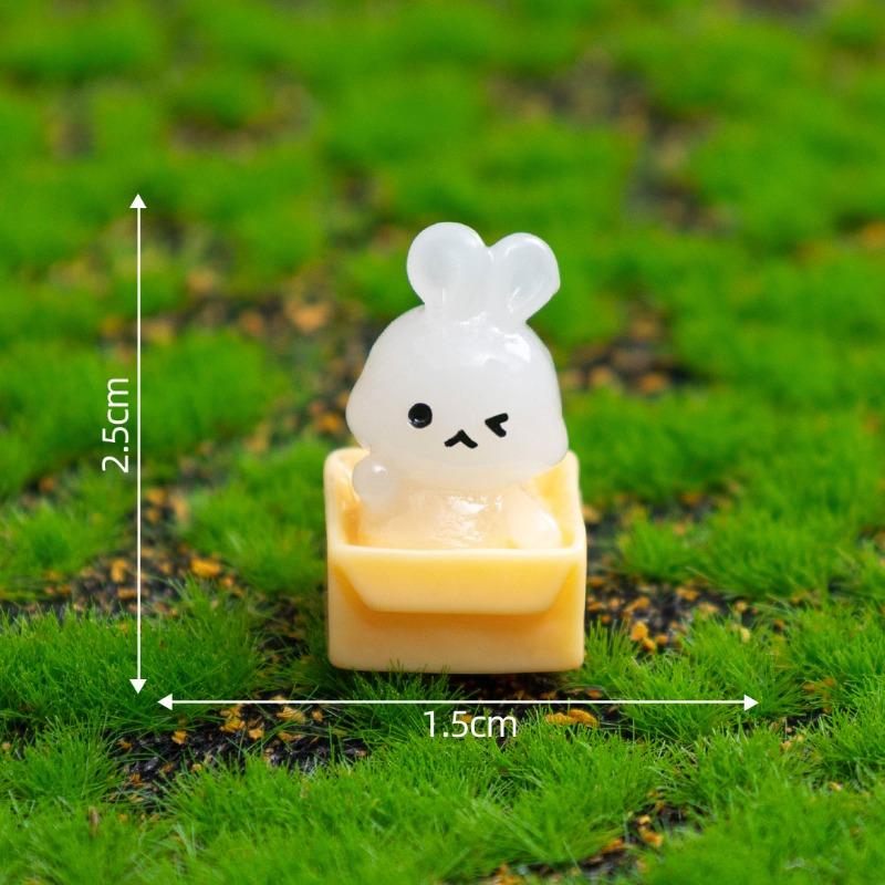Micro-landscape Luminous Eggshell Chicken Little Crocodile Figurine Decorative Accessories Miniature Small Ornaments