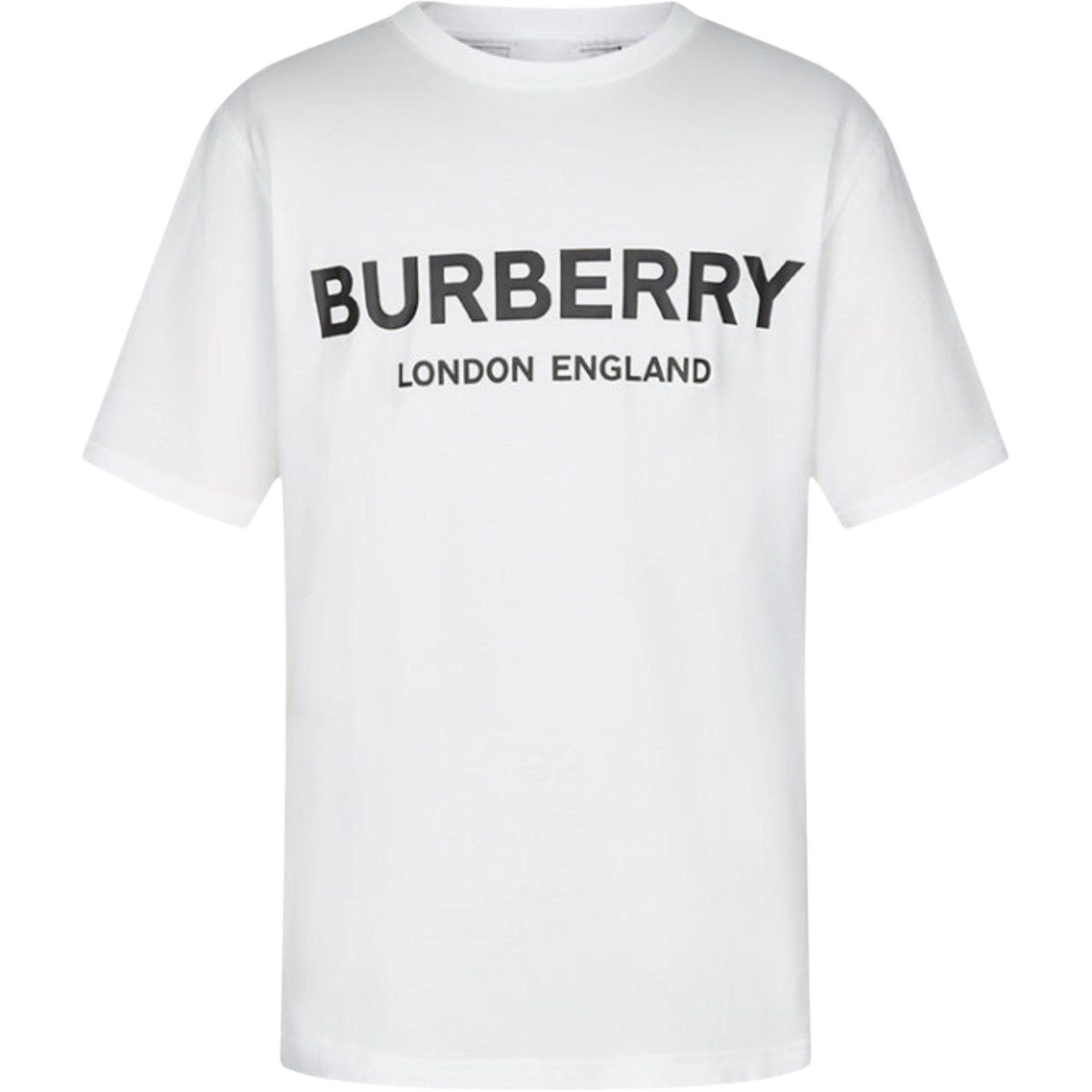 Burberry logo apdrukāta kokvilnas īsroku T-krekls