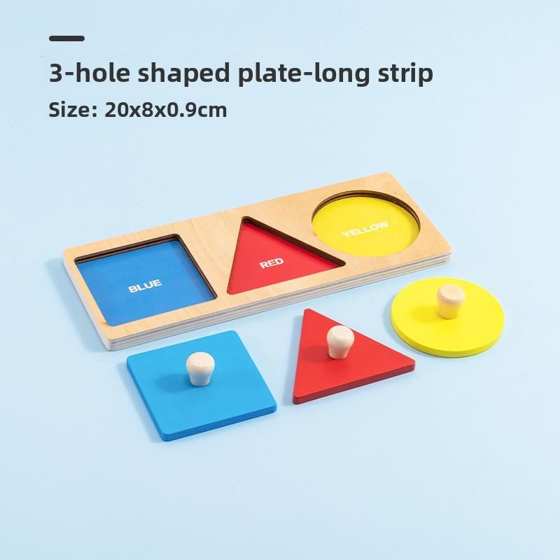 Wooden Geometric Shape Puzzle For Kids Educational Learning Toys