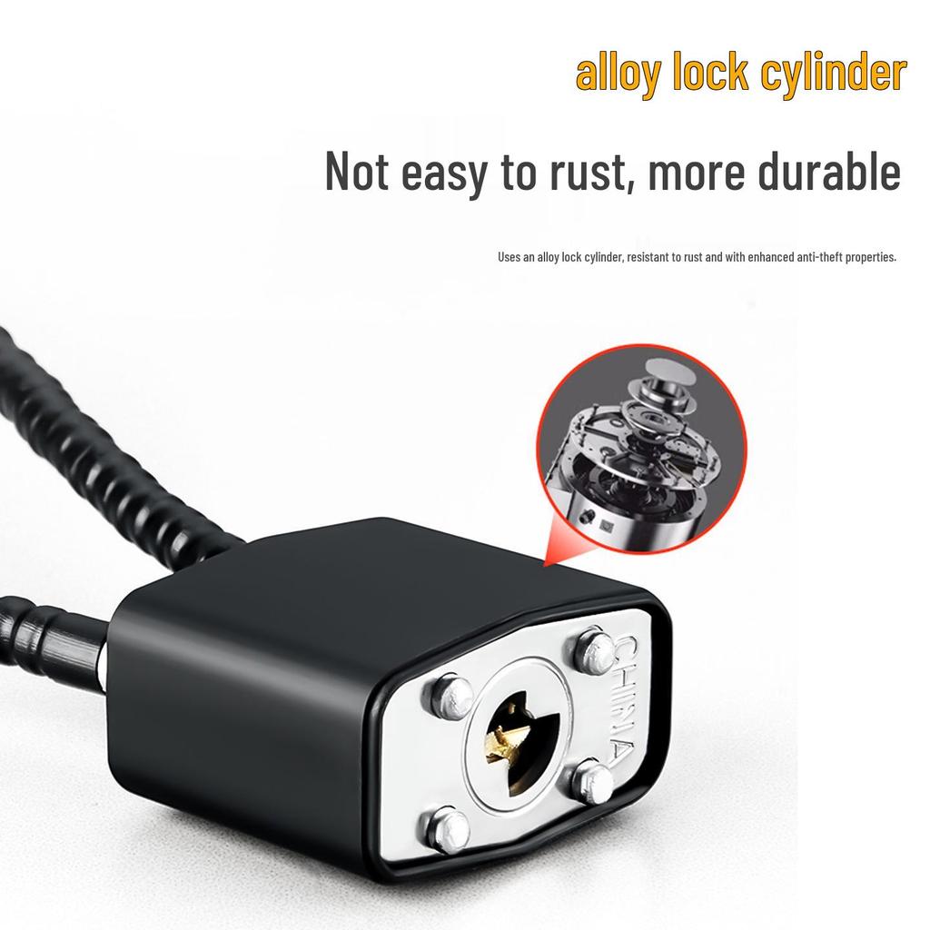 Mini-Stahldraht-Vorhängeschloss mit Schlüssel - Diebstahlsicheres kleines Schloss für Türen und Ketten