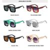 New Oversized Square Frame Sunglasses with PC Lenses Unisex Fashion UV400 Protection for Outdoor Driving Daily Stylish Wear