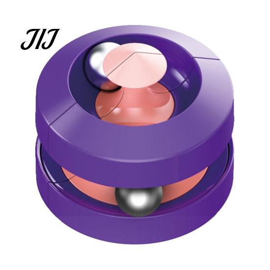 Marble Run Spinner Toy Rotatable Spinning Top with Rolling Ball, Stress Relief Fidget Fingertip Gyro Toy, Double Layer Track for Adults Double-track