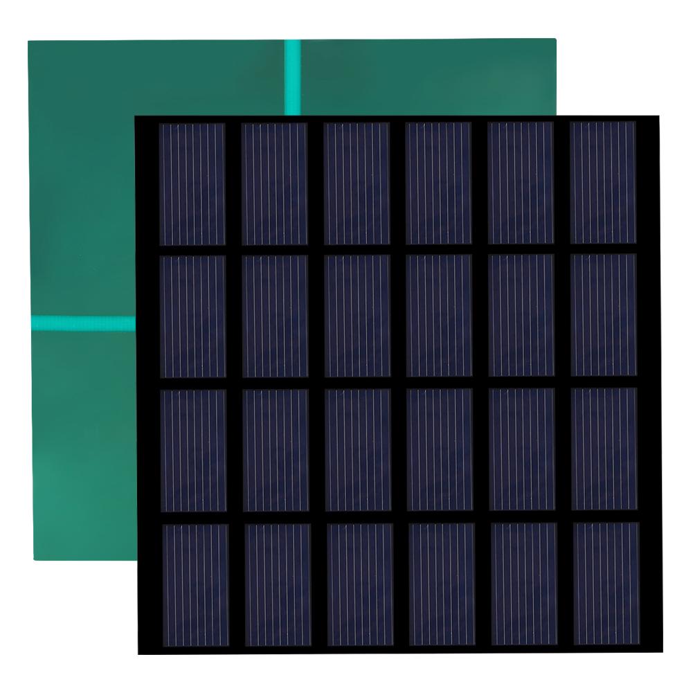 1.5W 6V Mini Polysilicon Solar Panel PET Laminated Board DIY Battery Charger for Outdoor