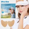 5Pcs Uv Face Patch Golf Sun Protection Patches Moisturizing Breathable Sun Protection Face Patch For Golfs Beach Travel
