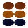 4 pièces Oval Daim Cuir de Vache Coude Genou Patch Velours Thermocollant Patches pour Réparation Pull Vêtement Sac Jean Vêtement Accessoires de Couture