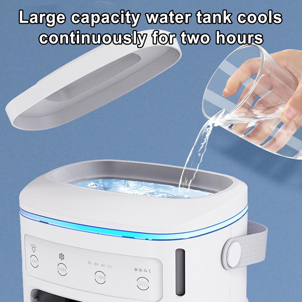 Multi-function Portable Cooling Fan Air Cooler Spray Conditioner USB Air Cooler Fan Quiet Evaporative Cool Gadgets with Timer