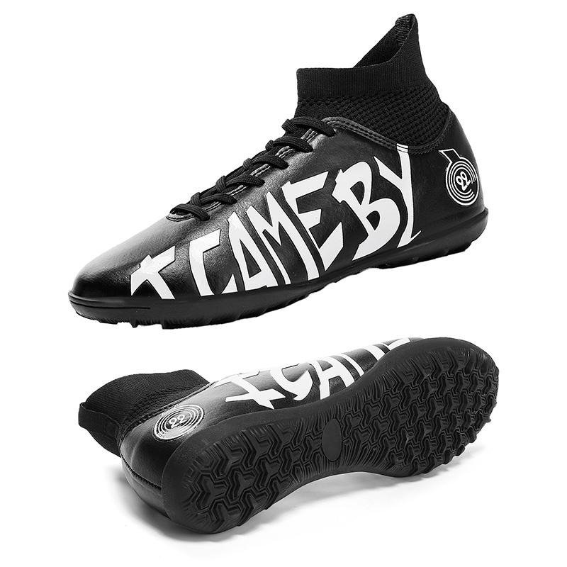 31-48 Cizme de fotbal pentru bărbați/femei, talpă moale din cauciuc, vârfuri scurte, gazon artificial, pentru competiții în interior, pantofi de fotbal profesioniști pentru copii