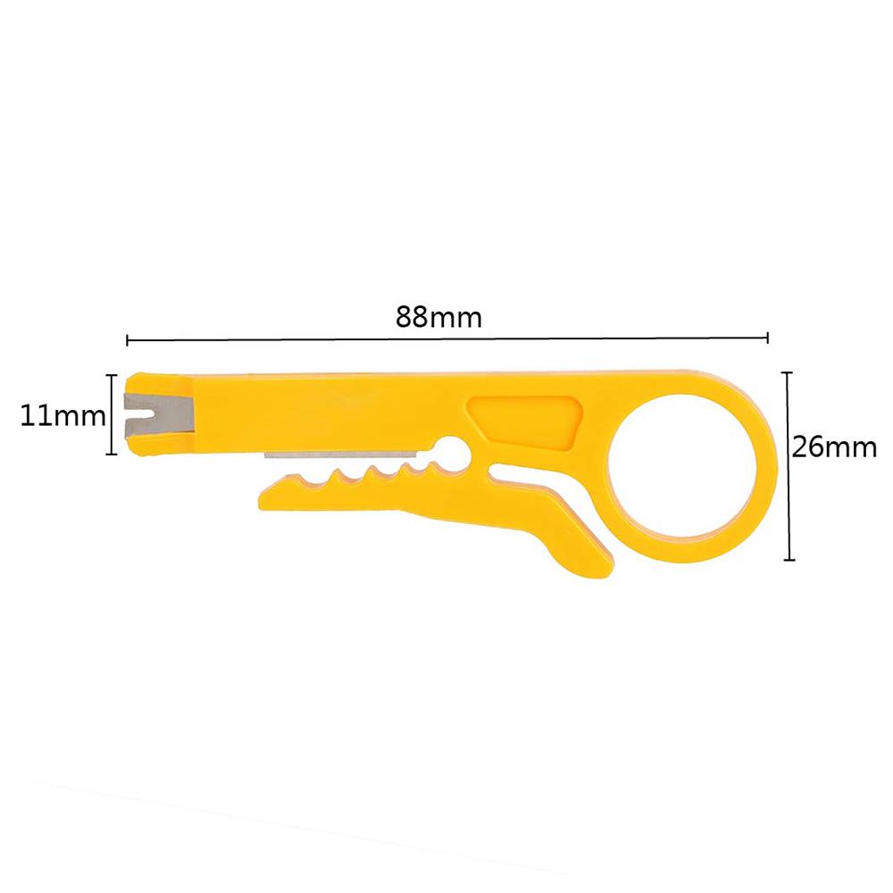 Cable Stripping Wire Cutter Pocket Multifunction Mini Portable Crimper Plier Wire Stripper Knife Crimping Tool