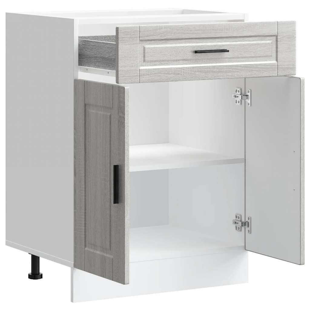 Porto Kitchen Base Cabinet Grey Sonoma Particleboard