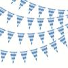 10m Oktoberfest Bunting Bavarian Banner Decoration Bavarian Check Flag Welcome Banner For German Theme Party Garland Decoration