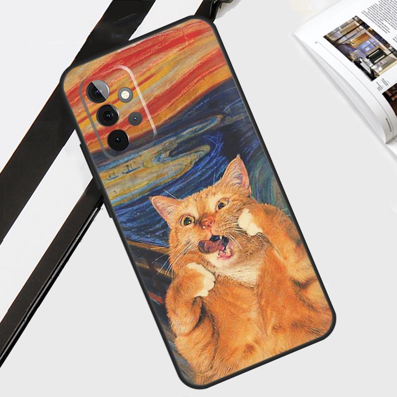 Renaissance Cats Rich Art Case For Samsung Galaxy A12 A22 A32 A52 A56 A36 A26 A16 A06 A54 A34 A14 A13 A53 A15 A35 A55