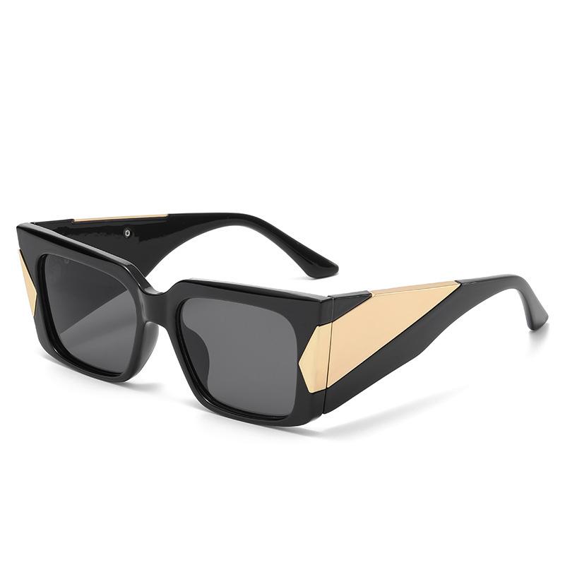 Модные квадратные солнцезащитные очки женские панк-очки мужские большие широкие квадратные очки трендовые мужские и женские очки