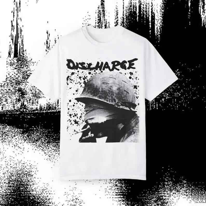 2Sided Discharge T Shirt Vintage Crust Punk Hardcore Chaos UK Crass Mob 47 Doom Unisex T-Shirt L