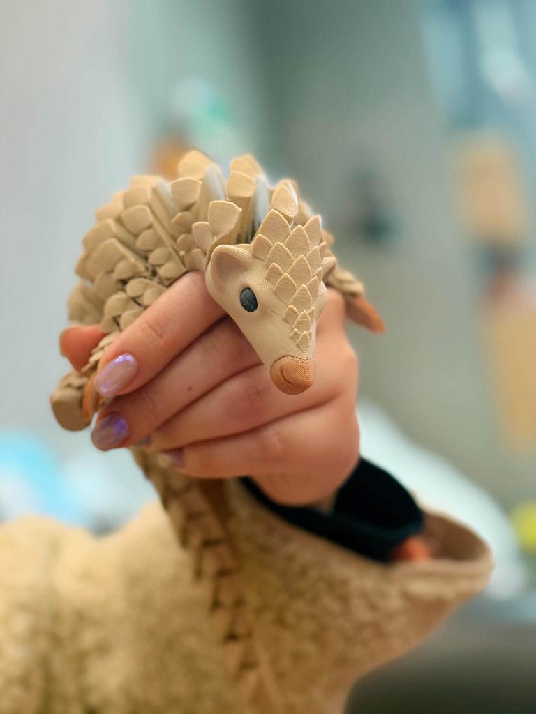 3D Printed Pangolin Toy With Movable Joints Simulated Animal Model For Stress Relief Unique Decompression Tool