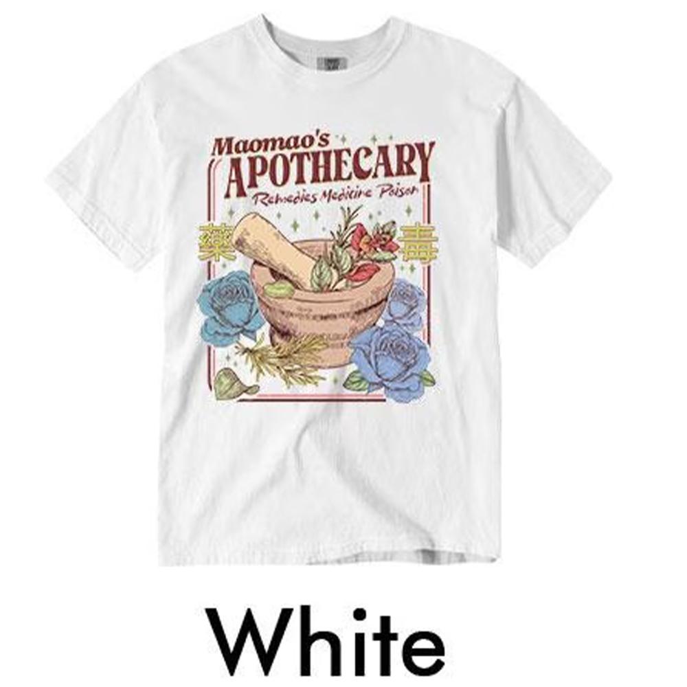Vintage Maos Apothecary Kawaii Comfort Unisex Shirt Dark Academia Bookish Witchy Anime Literary Shirt Unisex Top Streetwear