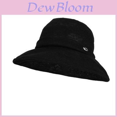 Sun Protection Wide Brim Hat For Women Summer Stylish Foldable Polyester Sun Hat