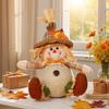 Rustikale Herbsternte Vogelscheuchen-Dekoration, Karomuster- und Sonnenblumenakzente für Thanksgiving, Halloween, Bauernhaus-Wanddeko, Party-Requisiten