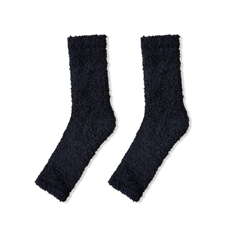 Women's Coral Fleece Knee Pads: Warm, Thickened Over-the-Knee Leg Warmers for Autumn and Winter.