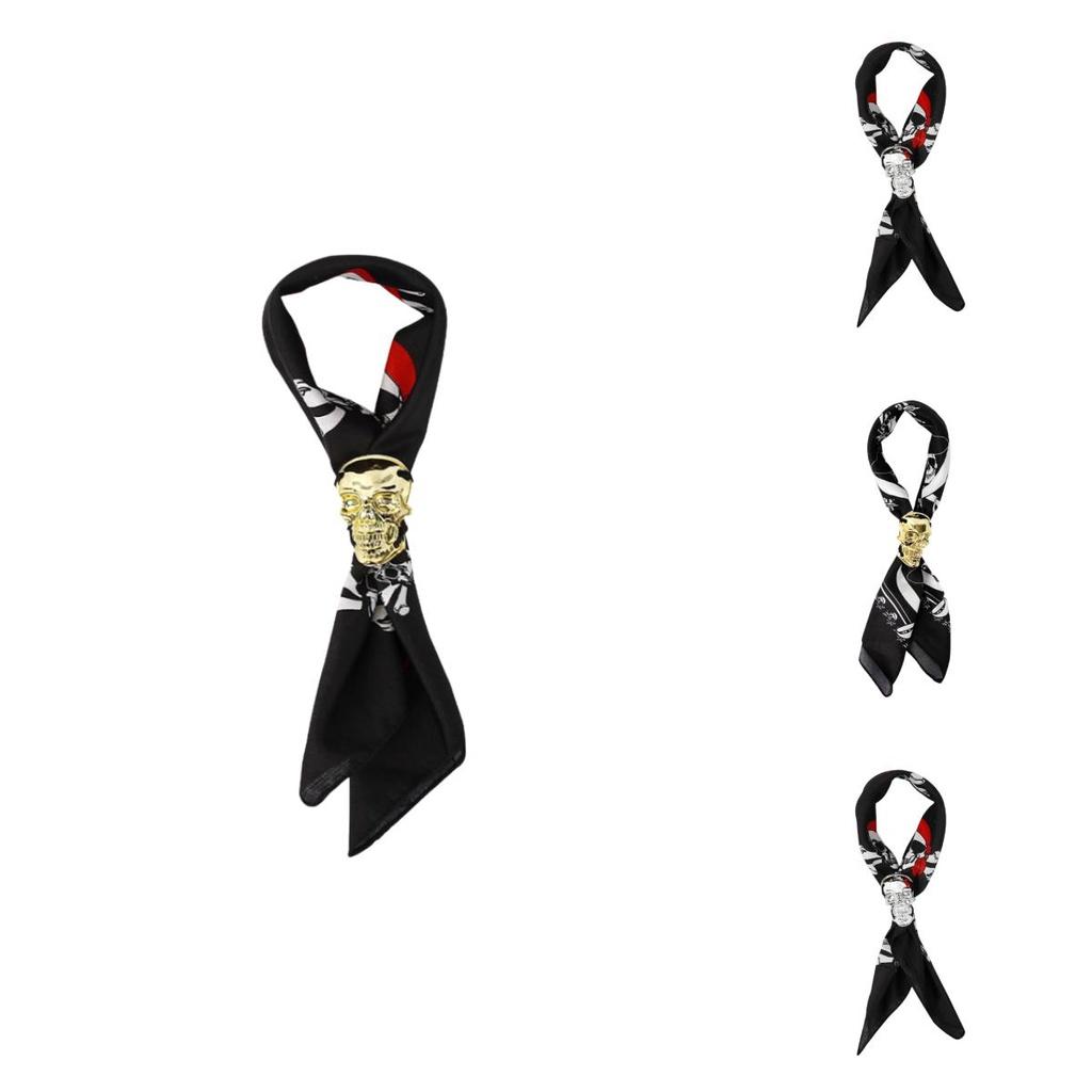 Halloween Skull Artwork Extra Neck Tie Dress-up Prop For Kids' Makeup Costume