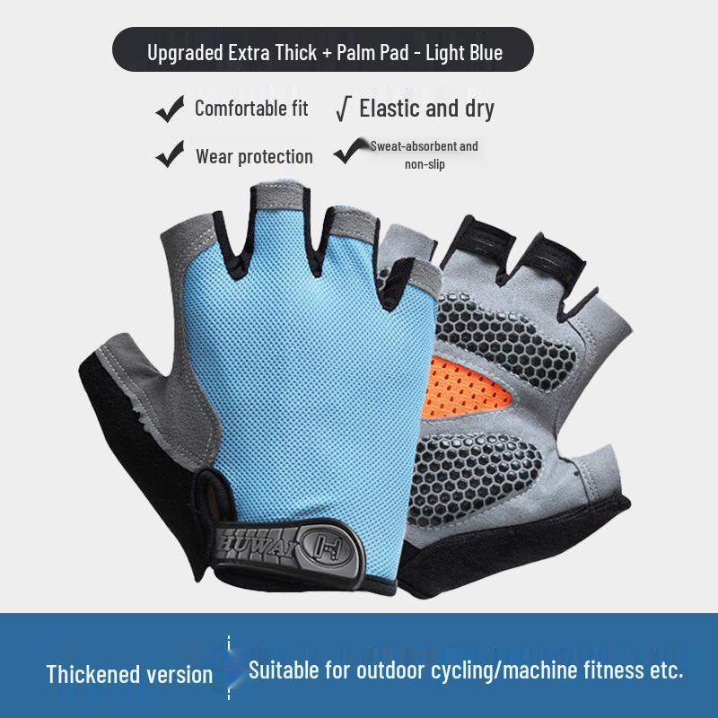 Unisex Breathable Non-Slip Fingerless Gloves for Outdoor Fitness, Cycling, Climbing & Mountaineering