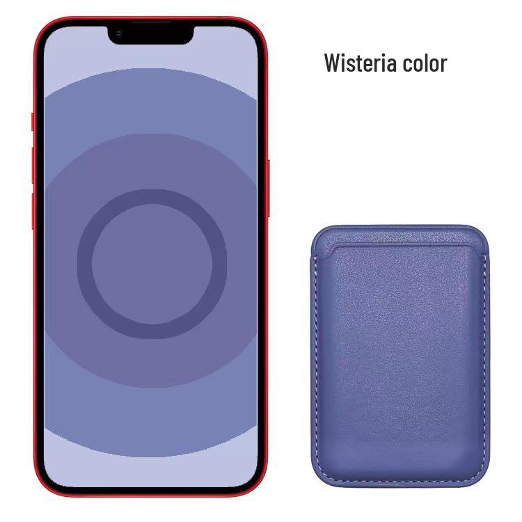 Magnetic Leather Card Holder Case for iPhone 14/13/12 with MagSafe Compatibility