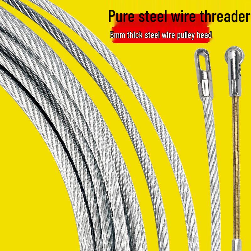 Manual Steel Wire Threader for Thickened and Concealed Wiring: Electrician’s Tool