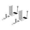 Aluminum Alloy L-Leg Solar Mounting Bracket For Color Steel & Roofs Photovoltaic Panel Support 125mm Mounting Kit