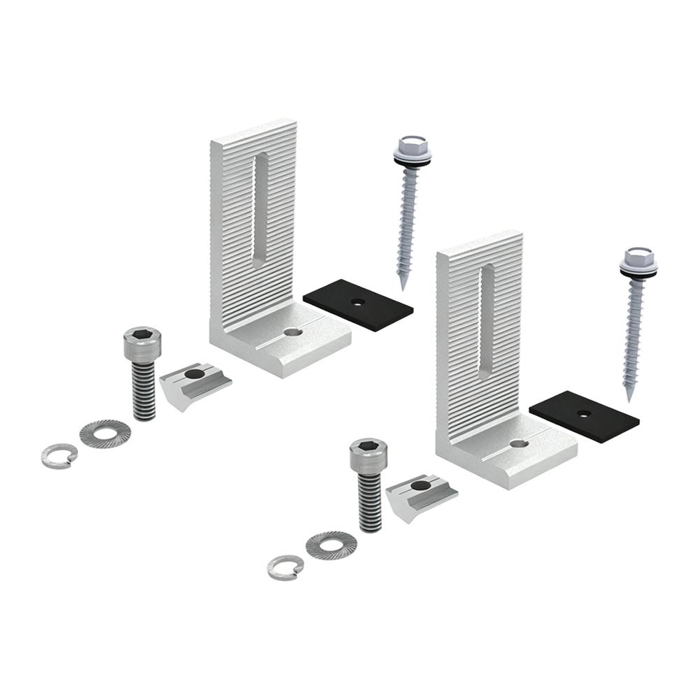 Maximized Space Roof Bracket Solar Bracket Aluminum Solar Support Solar L-leg Bracket High-strength Aluminum Alloy
