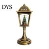 Christmas Table Decor Snow Sphere Lamp, Retro Street Lamp Design, Santa Battery Operated Snowman Tree Night Light for Bedroom, Tabletop Decorative