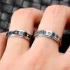 Anxiety Ring Figet Spinner Rings For Women & Men Stainless Steel Rotate Freely Spinning Anti Stress Accessories Jewelry Gifts