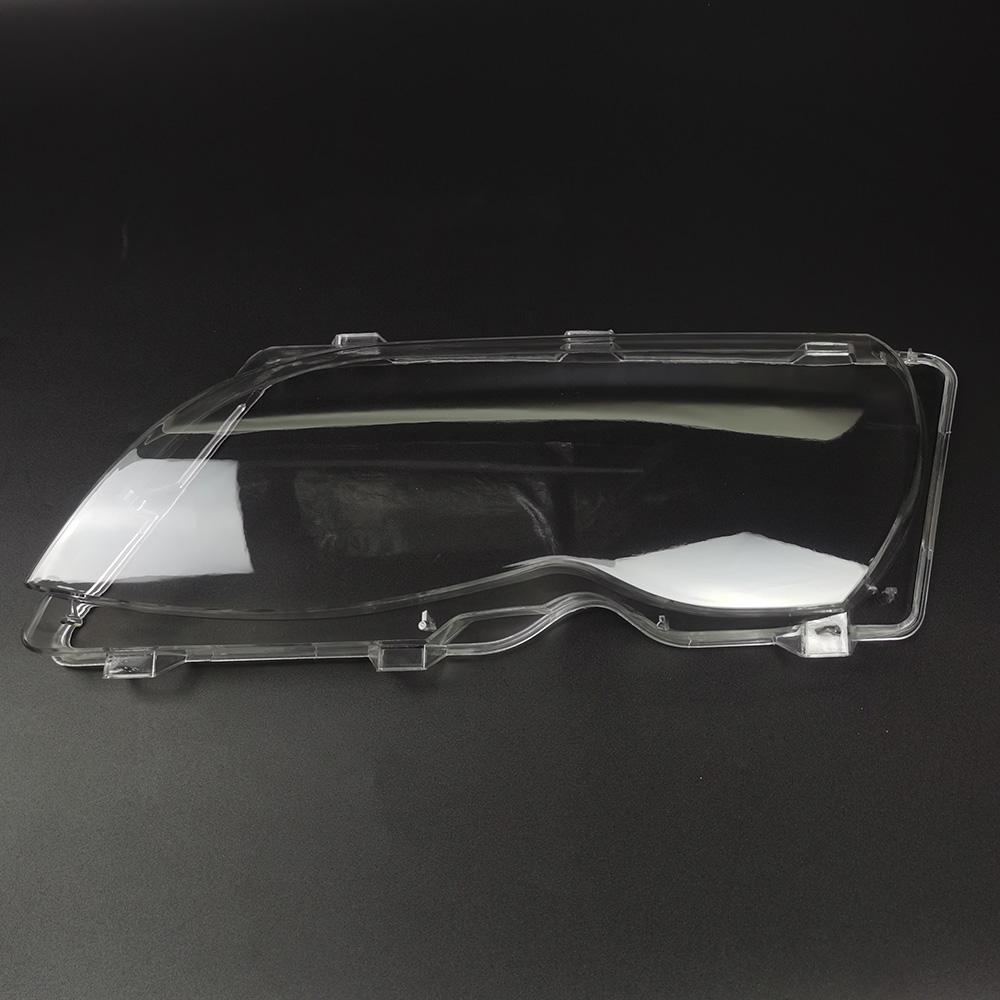 Car Headlight Light Lens Covers Shell for BMW 3 Series E46 318i 320i 325i 02-05 4 Doors Sedan 1pcs