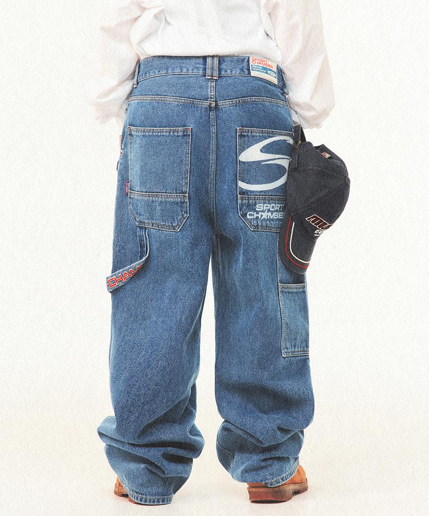 SPORT CHAMBER Sc 90S Carpenter Denim Pants (Blue)