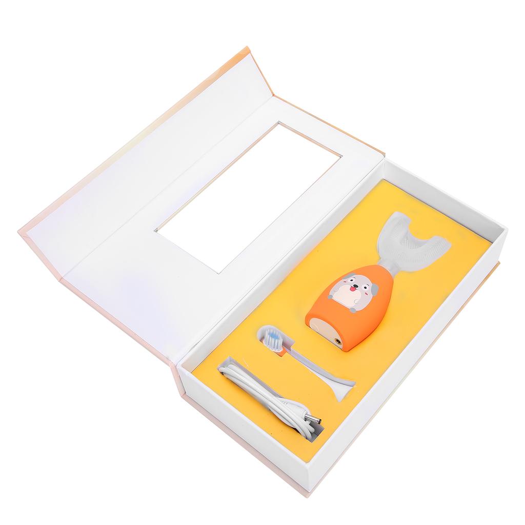 Periuță de dinți automată în formă de SUA, periuță de dinți electrică impermeabilă cu ultrasunete pentru curățarea dinților pentru copii