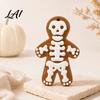 Gingerbread Skeleton Ornament Man Hanging Ornaments Halloween Resin Decorations Creative Decor Pendant for Christmas Tree Wall Door Party