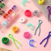 50/100Pcs Colorful Thread Spools Clips Holder Sewing Bobbin Clips for Sewing Machine Tools and Thread Spools Organization