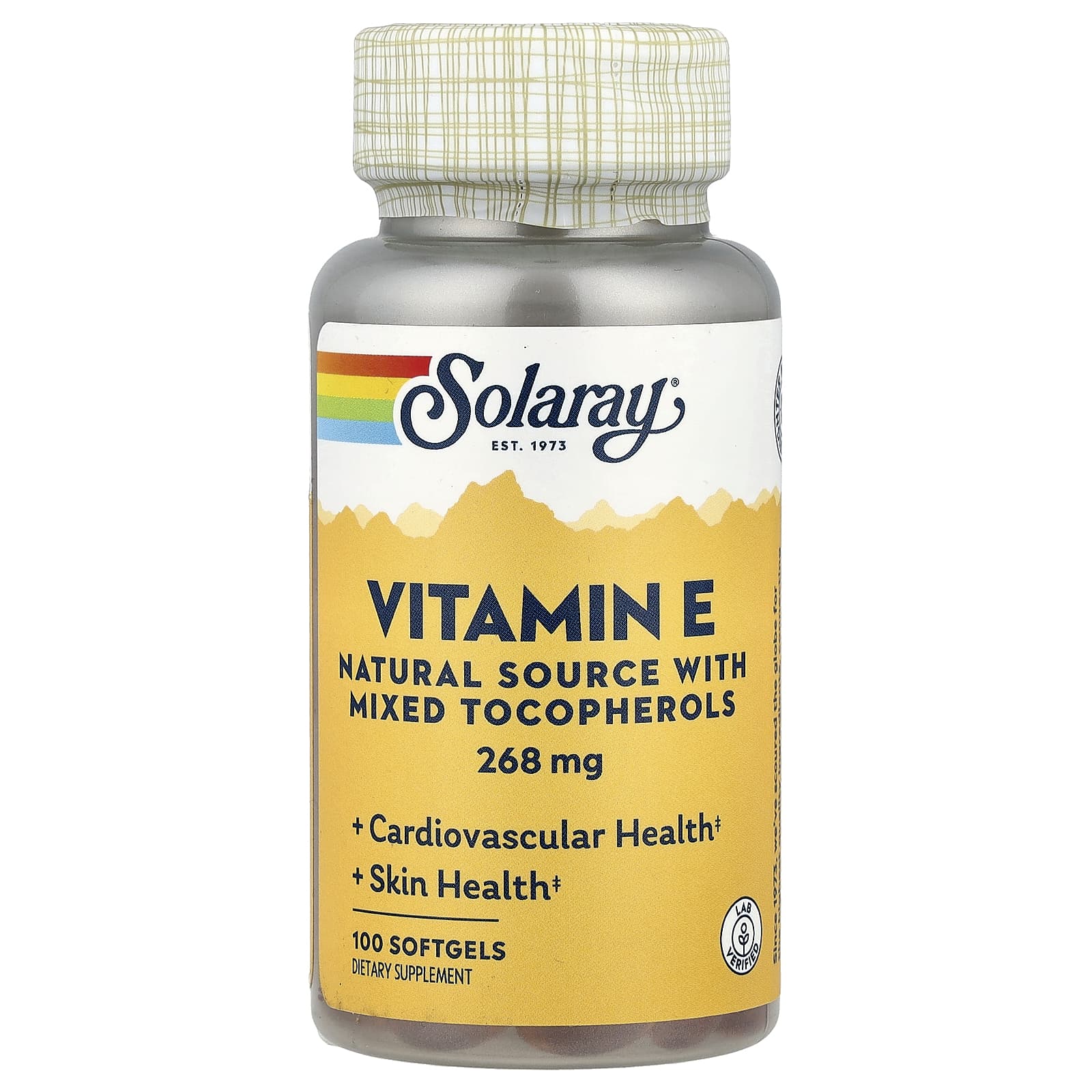 

Vitamin E, 268Mg (400Iu), 100 Softgels