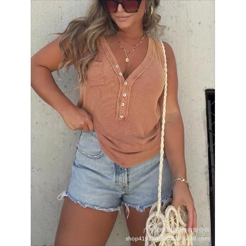 

Женский жилет на пуговицах с V-образным вырезом и длинными рукавами, осень 2023 XLarge кофейный