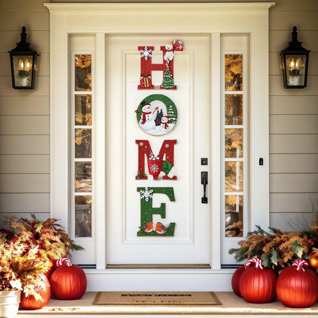 Christmas Home Decor : Cozy, Festive Wooden Wall Decorations
