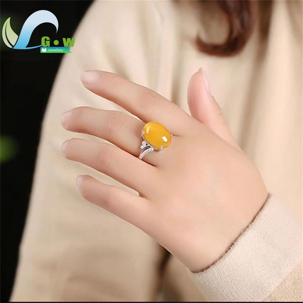 Rode Agaat Jade Ring Dames Opening Verstelbaar Eenvoudige Stijl Chalcedoon Sterling Zilveren Ring voor Moeder Dames Ringen Fijne Sieraden Cadeau