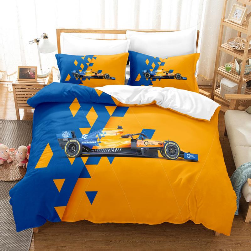 Three-Piece Car Truck Motorcycle Train Quilt Cover Digital Printing Kit