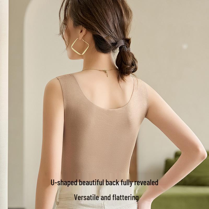 Modal Wide-Shoulder Sleeveless Camisole: Women's Slimming Base Layer & Outerwear