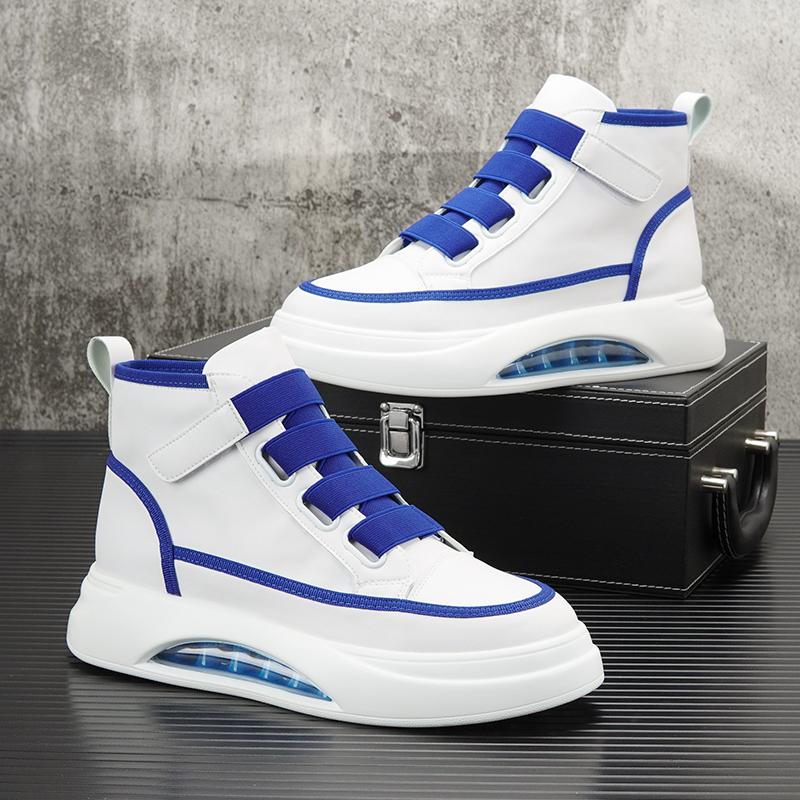 Fashion men luxury fashion platform boots original leather white shoes  designer street style sneakers stylish ankle botas hombre