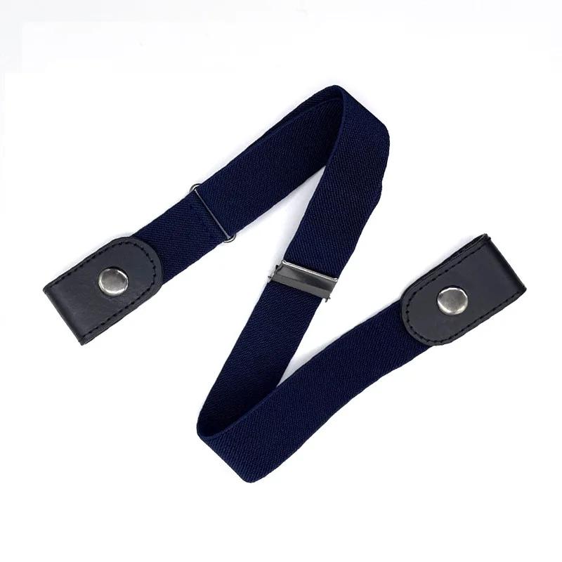 Canvas Adjustable Elastic Waist Band Invisible Belt Buckle-Free Belts for Women Men Jean Pants Dress No Buckle Easy To Wear