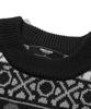 TRILLION Vintage Fair Isle Jacquard Crewneck Knit_Black