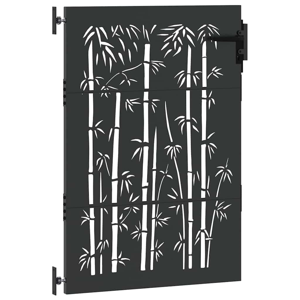 Garden Gate Black 85 X 125 Cm Powder Coated Steel
