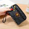 Four-Zipper Nylon Clutch Short Wallet for Women, Coin Purse with Key Holder, Wristlet for Phones, Versatile Sports Bag