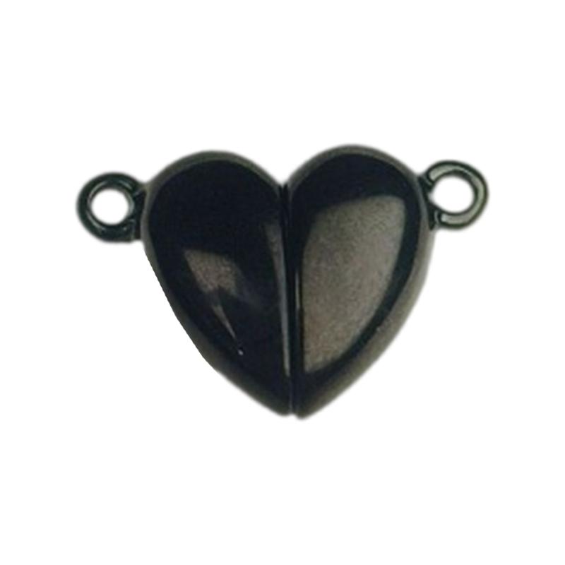Magnetic Heart Clasp for Jewelry Making Stainless Steel Sturdy Fastening Solution Bracelet Necklace Gifts for Couples