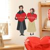 Creative and Heartwarming Wall Stickers for Couples' Living Room and Bedroom Decoration and Beautification