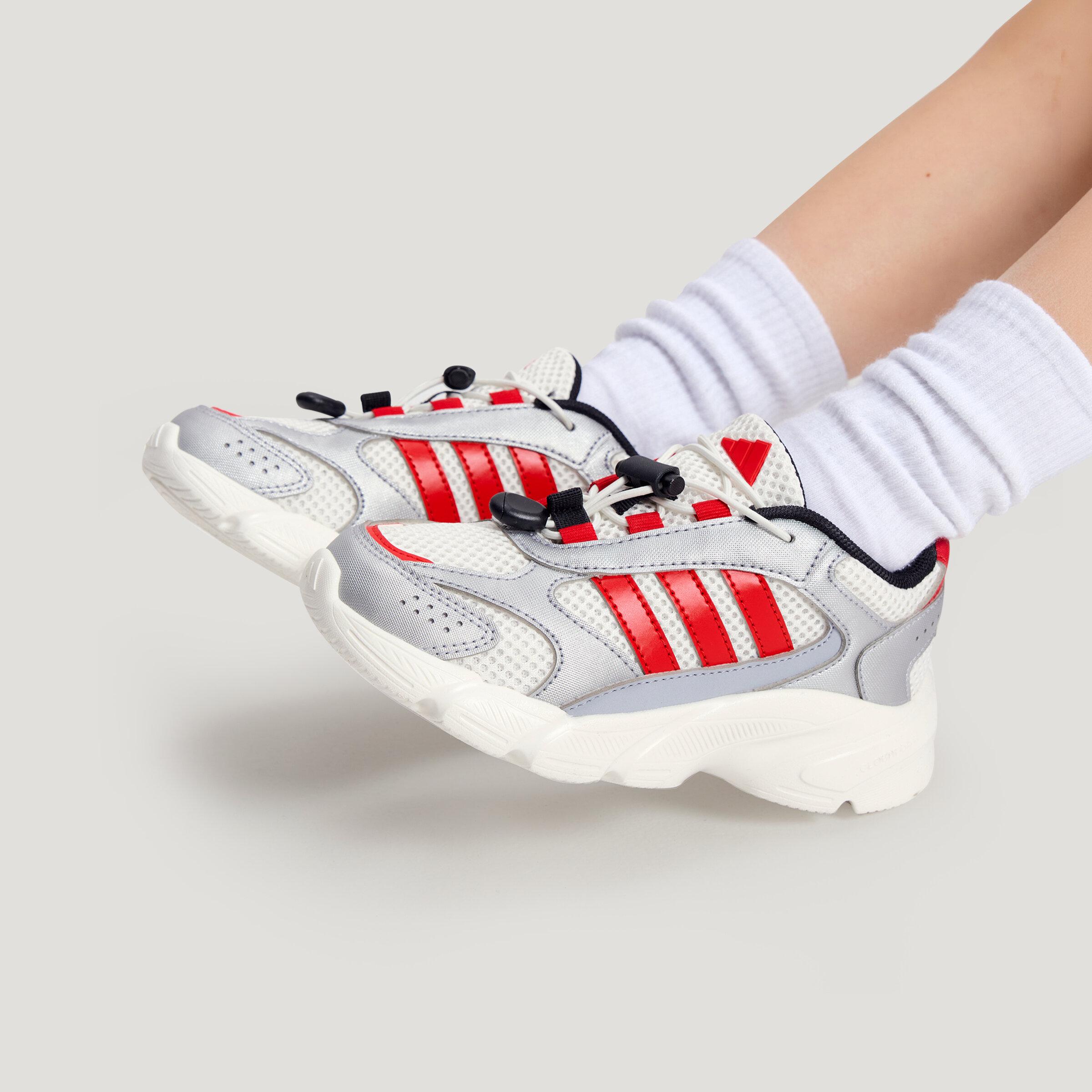 Adidas CRAZYCHAOS 2000 Low top Casual Shoes Silver White Red Kids 28.5